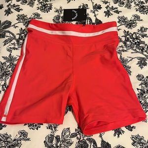 NWT The Upside Orange Biker Shorts